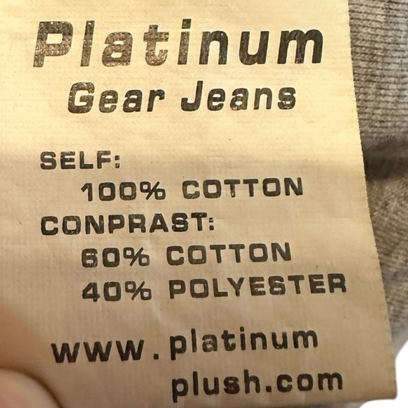 Vintage Platinum Gear Jean Jacket Mens 3XL Denim Y2K Hip Hop Embroidered - Picture 9 of 12